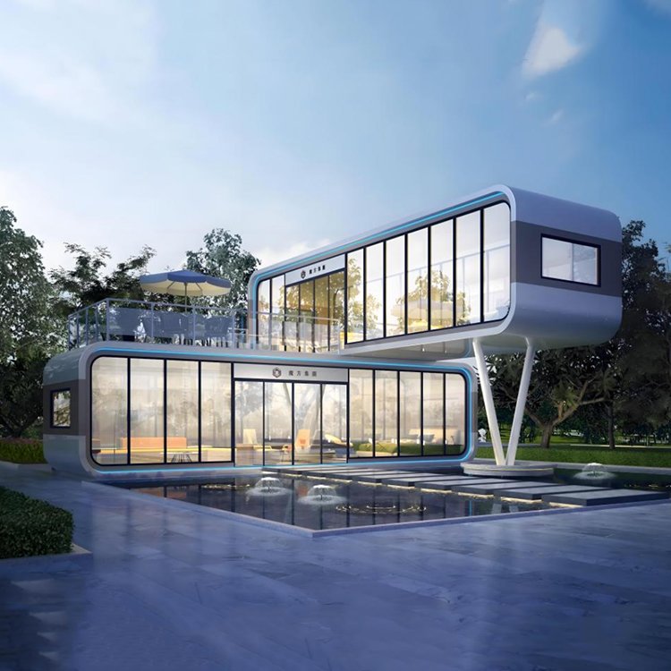 Apple Cabin Mobile House | Stylish Prefab Container Cabin for Camps & Resorts