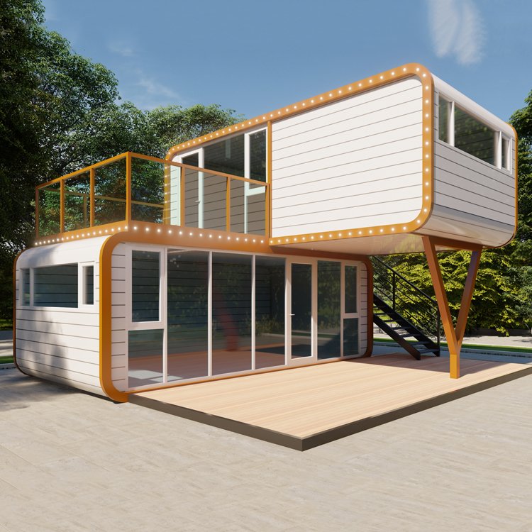 Apple Cabin Mobile House | Stylish Prefab Container Cabin for Camps & Resorts