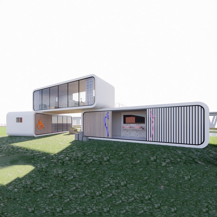 Apple Cabin Mobile House | Stylish Prefab Container Cabin for Camps & Resorts